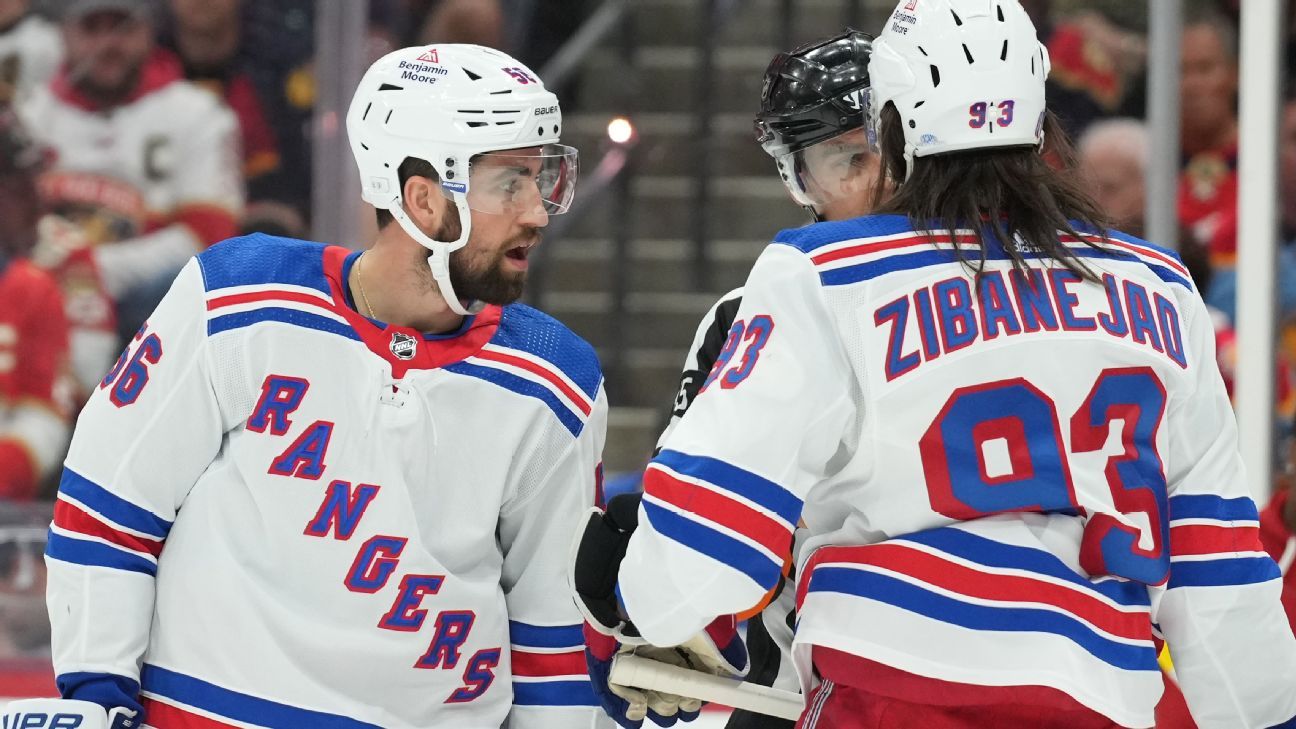 Zibanejad rues OT turnover in Rangers' G4 loss