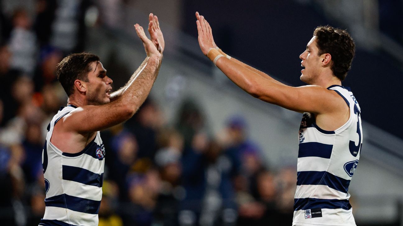 Sloppy Geelong charge home to survive Richmond scare