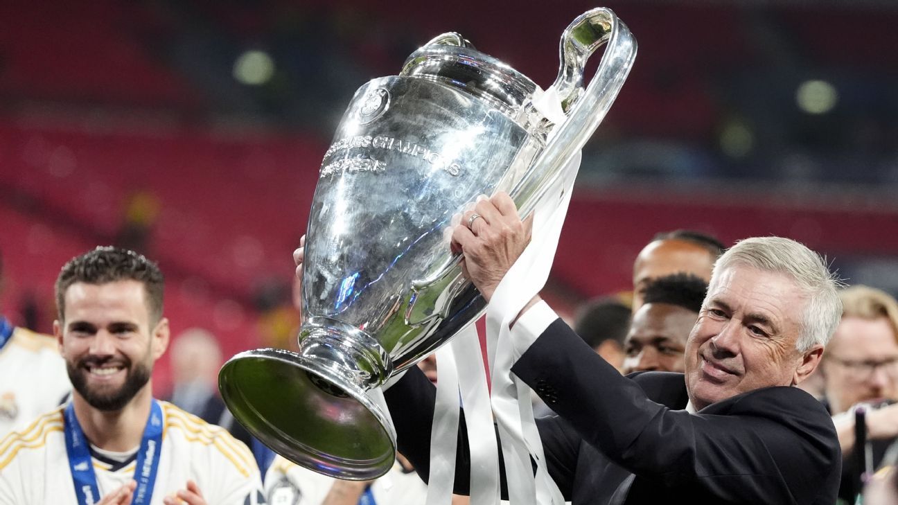 Ancelotti is probably the most profitable within the Champions League, surpassed solely by Real Madrid