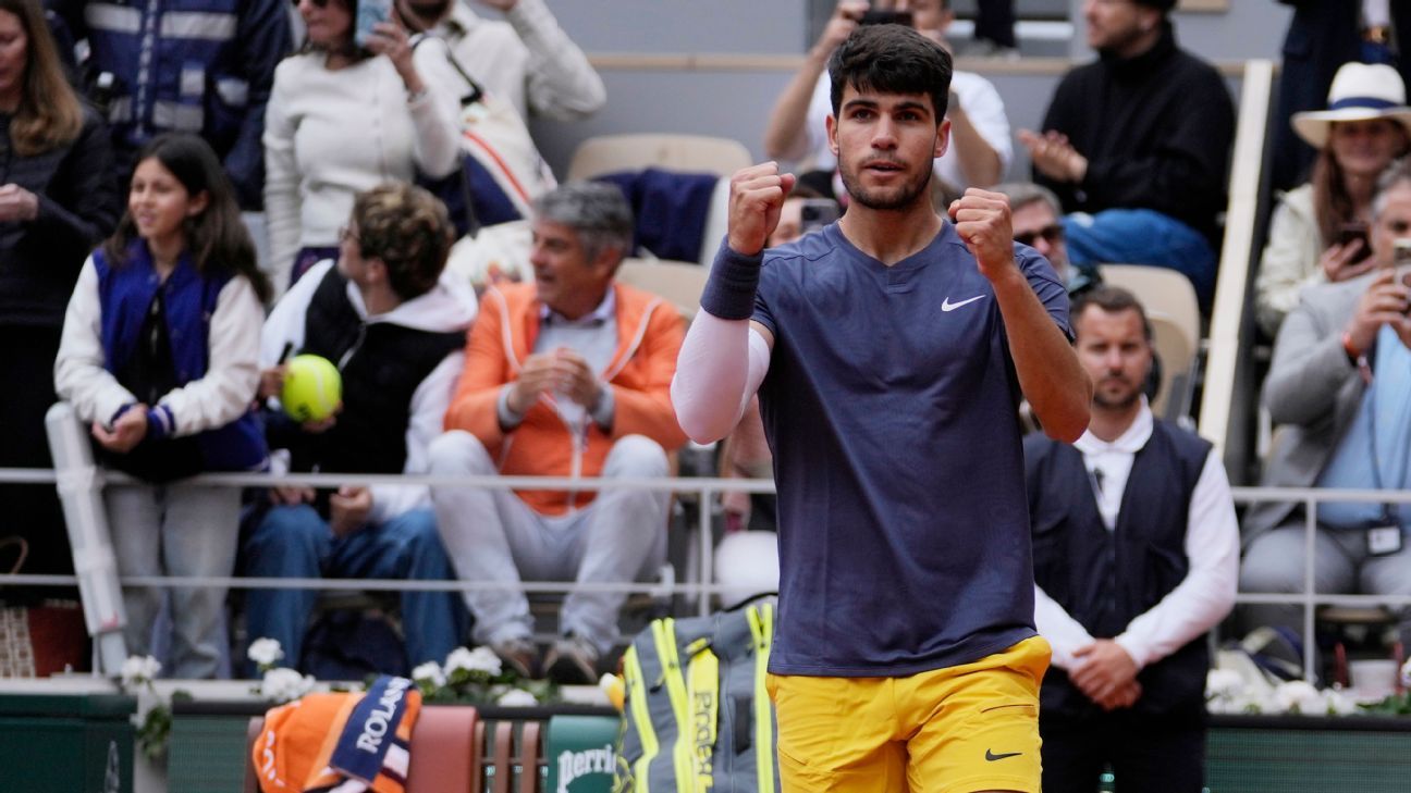 Alcaraz, parmi les huit meilleurs de Roland Garros avec un record historique inclus