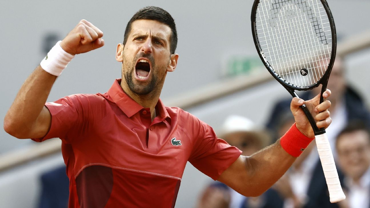 Djokovic remporte une bataille épique en huitièmes de finale à Roland Garros et bat le record de Federer