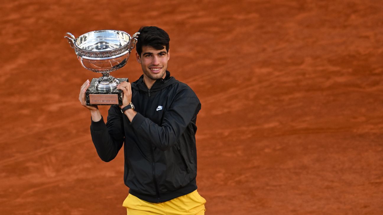 Así Quedó El Ranking Mundial Atp Tras El Título De Carlos Alcaraz En Roland Garros Espn 1861