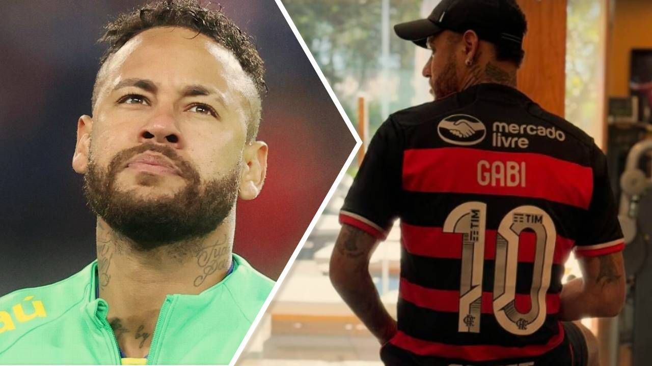 Neymar veste camisa do Flamengo e marca presença no Maracanã para jogo crucial.