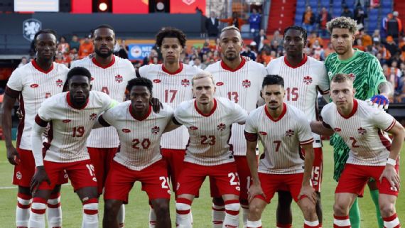 <strong>Equipo oficial de la selección canadiense para la Copa América 2024. Foto: EFE </strong> <strong>Equipo oficial de la selección canadiense para la Copa América 2024. Foto: EFE </strong>