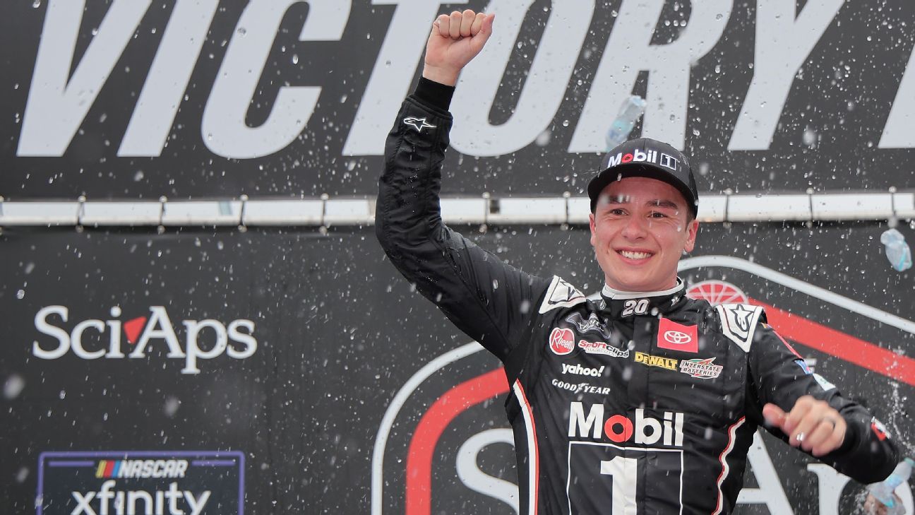 Bell wins in Xfinity again with late pass in N.H.