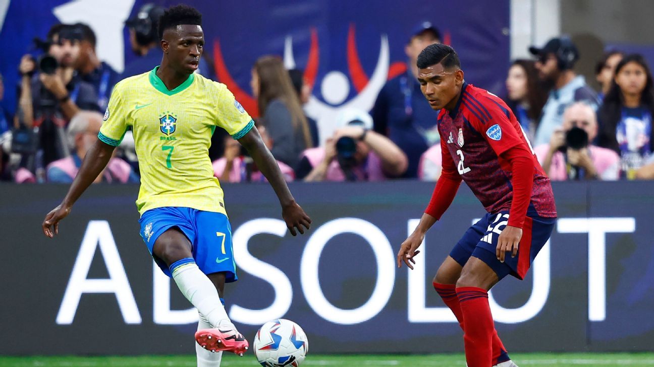 Jornal espanhol detona Vinicius Jr. em jogo do Brasil e dispara: ‘Globo de Lata’