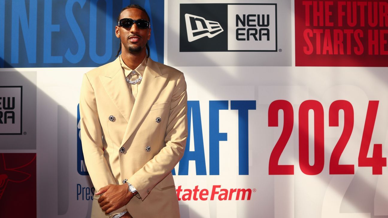 2024 NBA draft Alex Sarr's tributebased suit leads night one fits ESPN