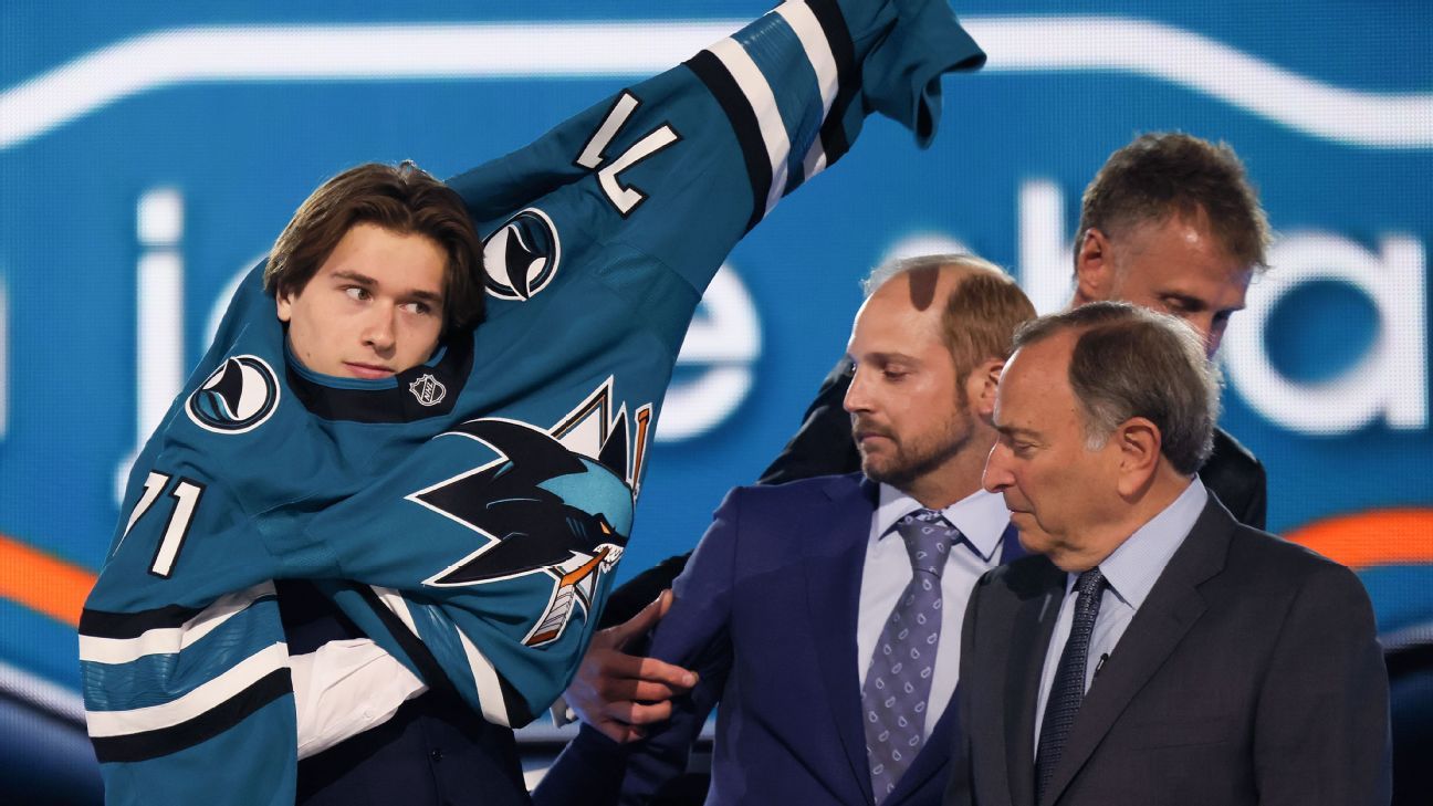 Sharks take Macklin Celebrini No. 1 in NHL draft