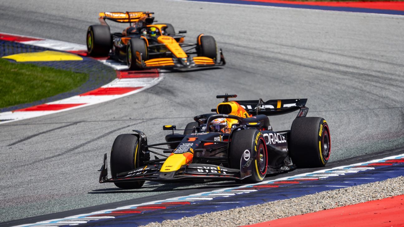 Verstappen sobrevive a los McLaren para llevarse la Sprint en Austria ...