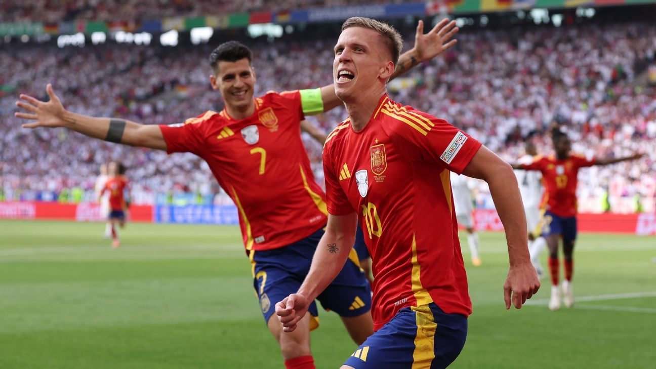 Euro 2024 updates Olmo inspires Spain to oust Germany ESPN