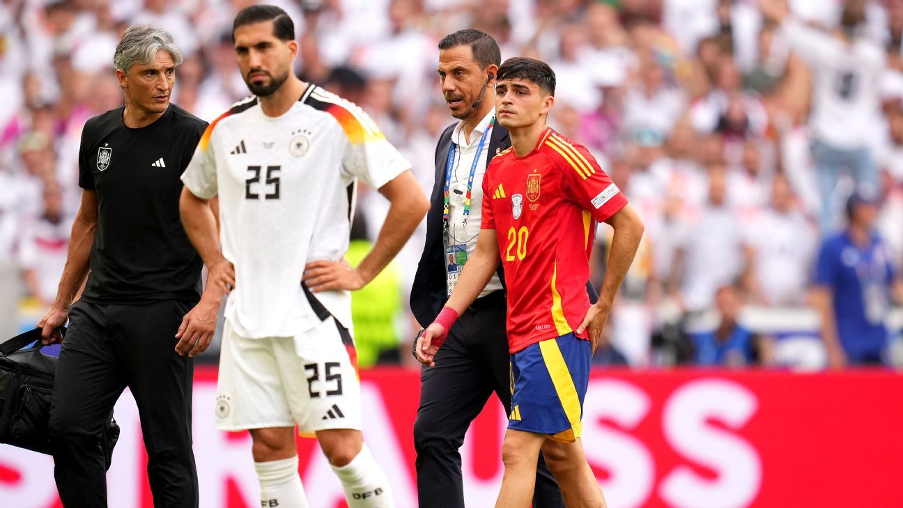 Spain's Pedri ruled out of Euro 2024 after Toni Kroos tackle ESPN