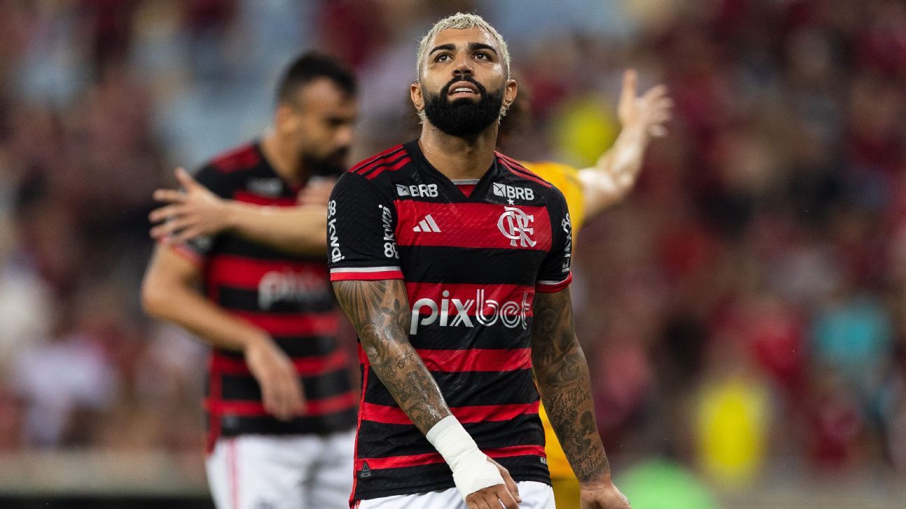 Exame descarta lesão, Flamengo não relaciona Gabigol para jogo da Libertadores.