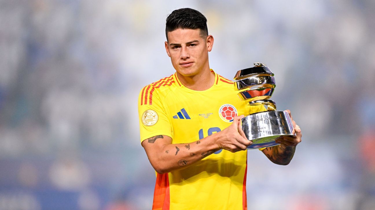 James Rodríguez é eleito o melhor jogador da Despensa América