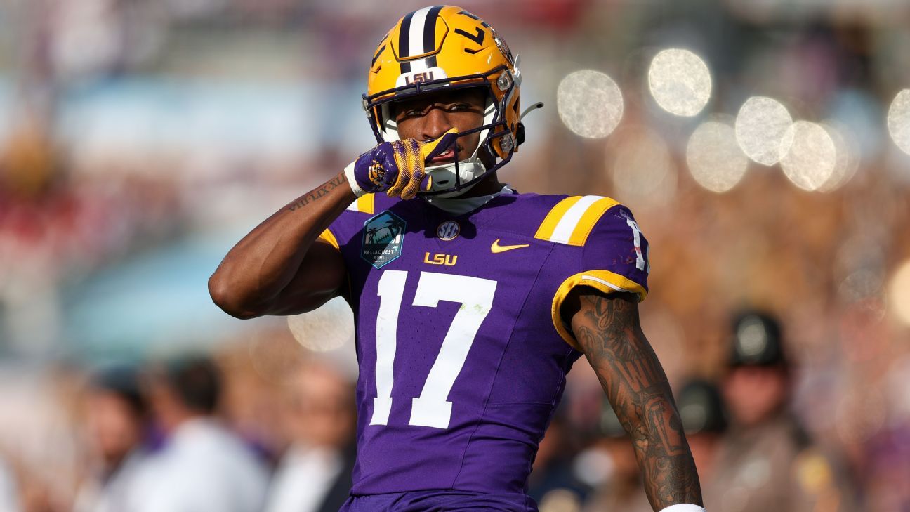 Sources: LSU WR Hilton Jr. not expected to play