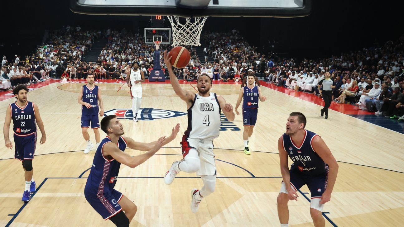 美国队在大胜塞尔维亚的比赛中取得3-0的连胜