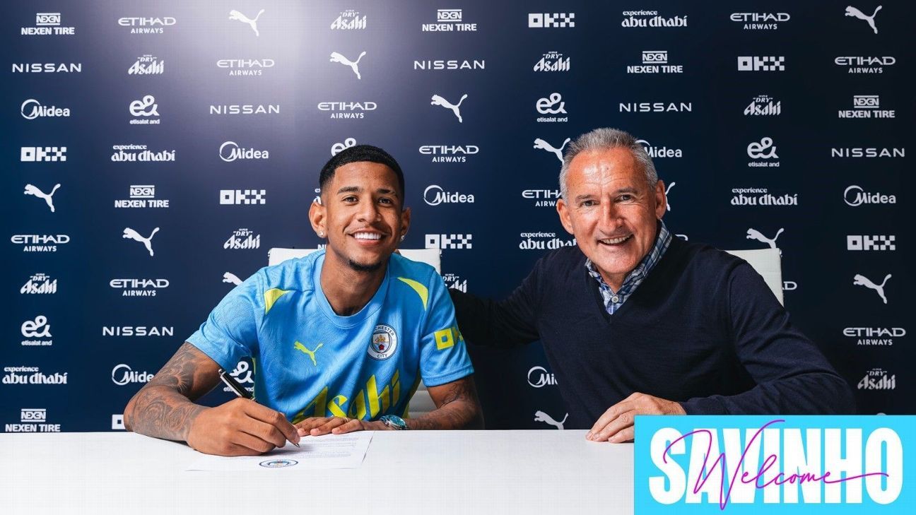 Manchester City anuncia Savinho porquê primeiro reforço