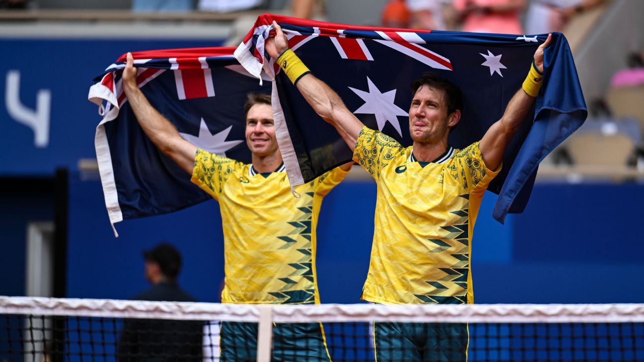 From humiliation to gold; Matthew Ebden completes Olympic fairytale with John Peers