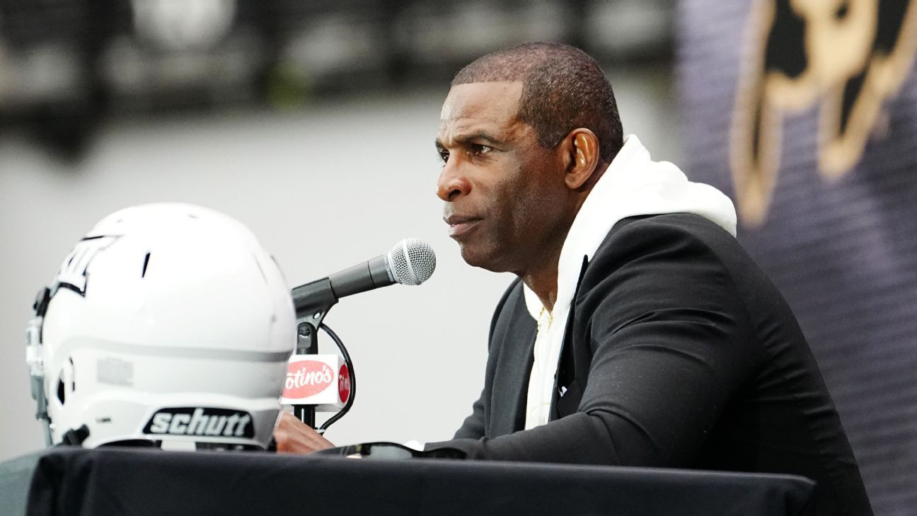 Deion Sanders argues with the media at heated press conference in Colorado