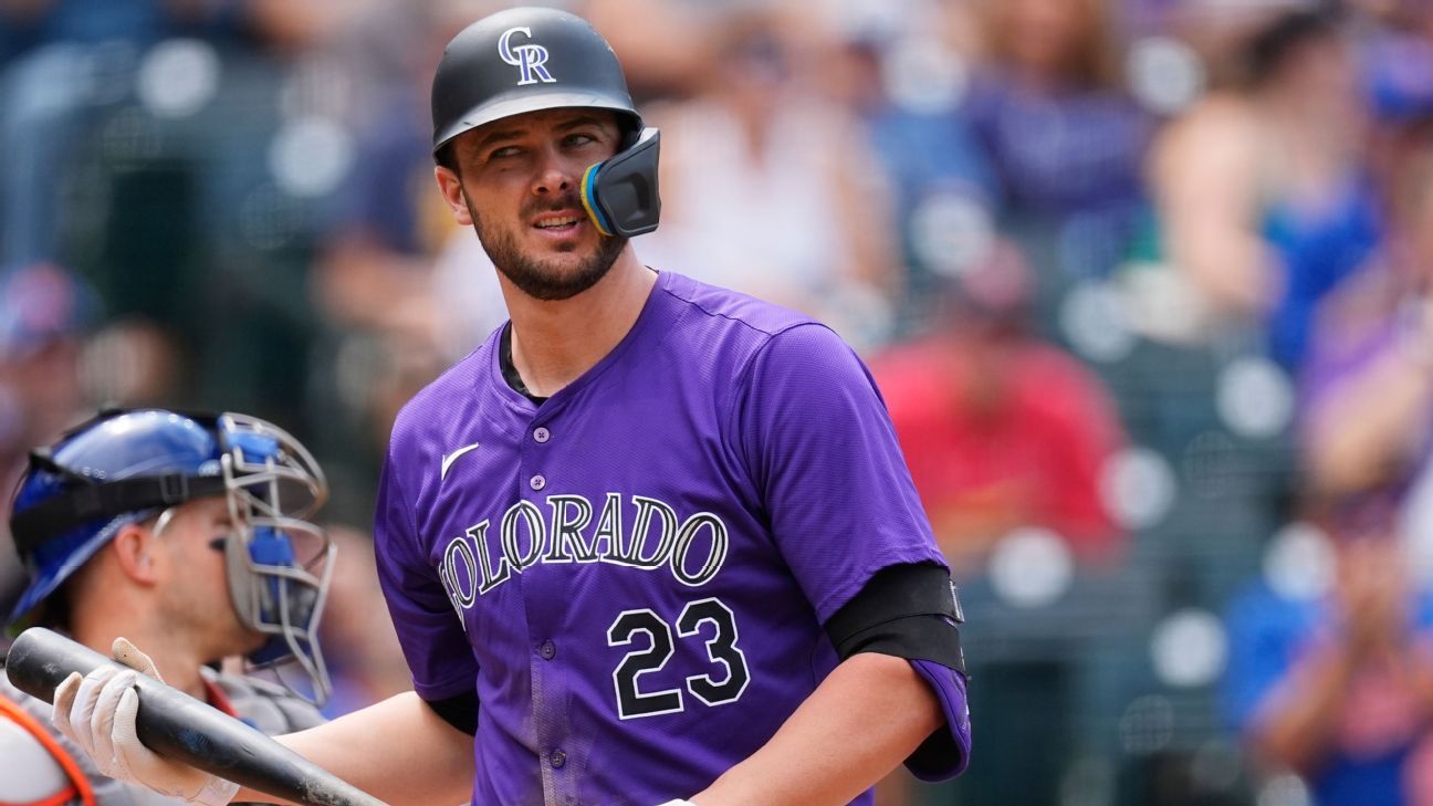 Rockies player Kris Bryant returns to the injured list with back strain