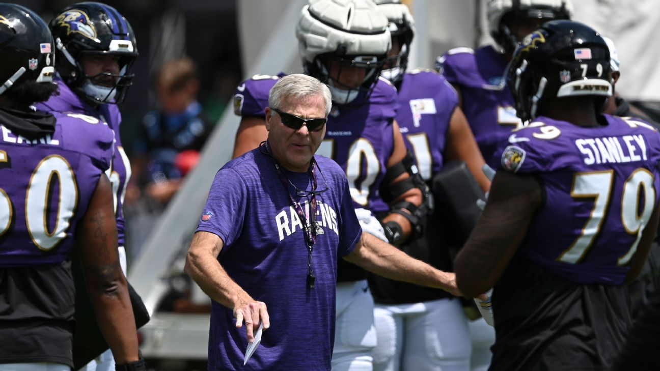 Ravens without OL coach Joe D’Alessandris due to illness