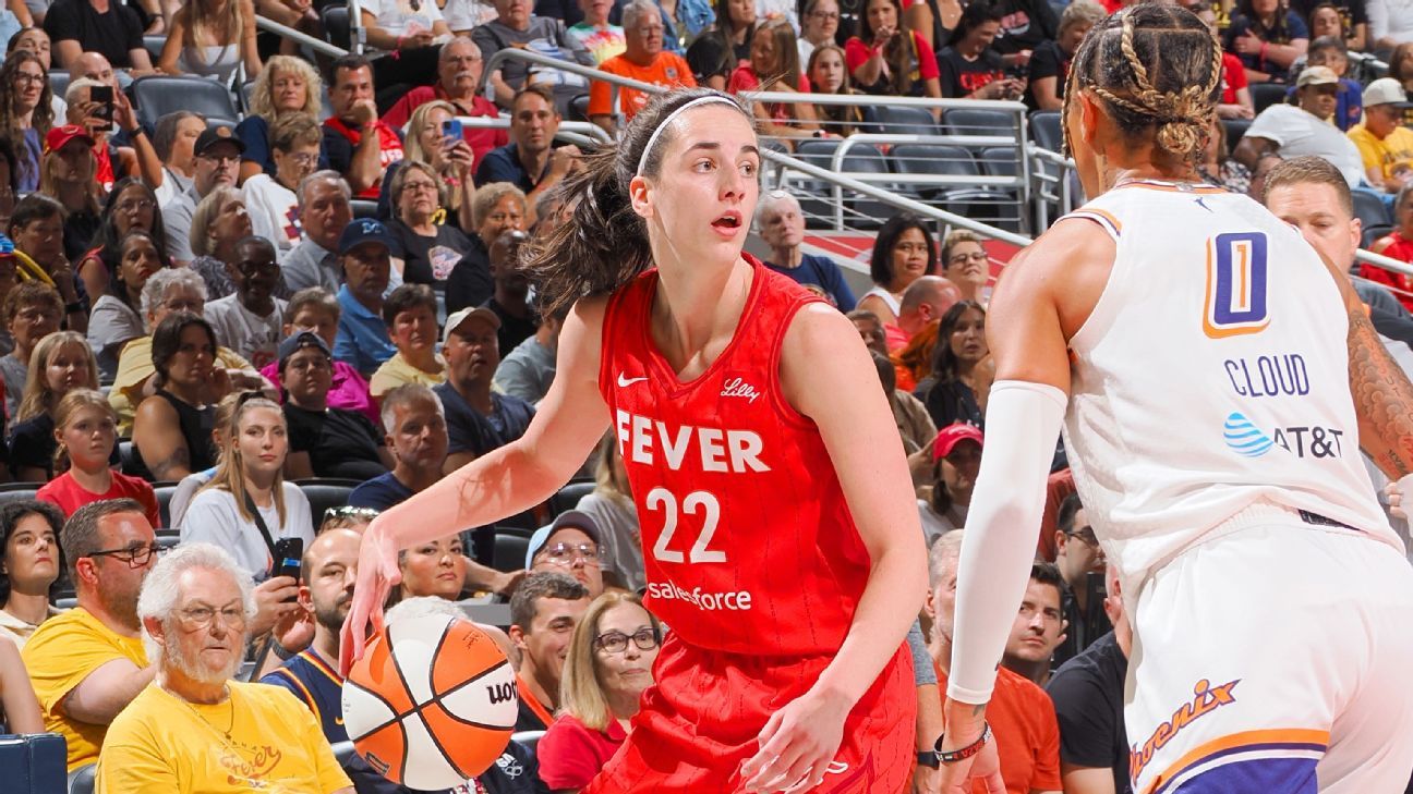 Caitlin Clark marca 29 pontos, Fever vence Diana Taurasi, Mercury