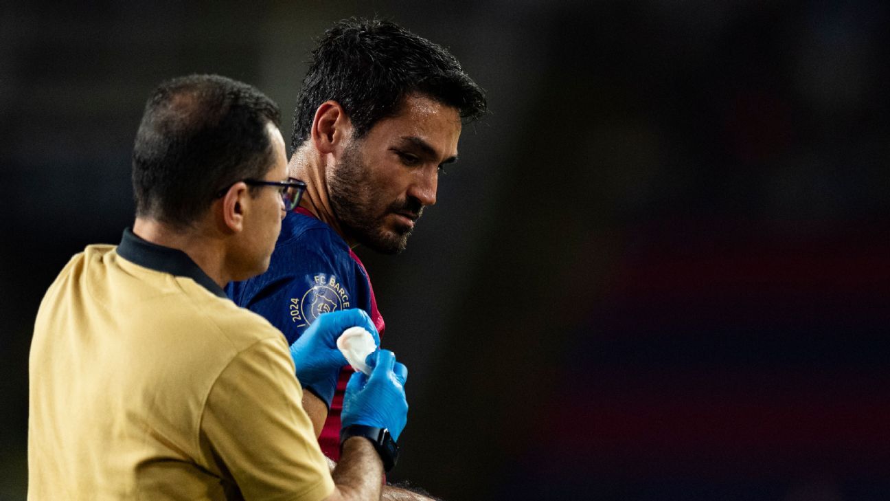 Injury-hit Barça lose Gündoğan for LaLiga opener