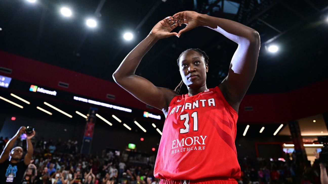 Wdzięczna Tina Charles z Dream jest teraz druga na liście strzelców WNBA