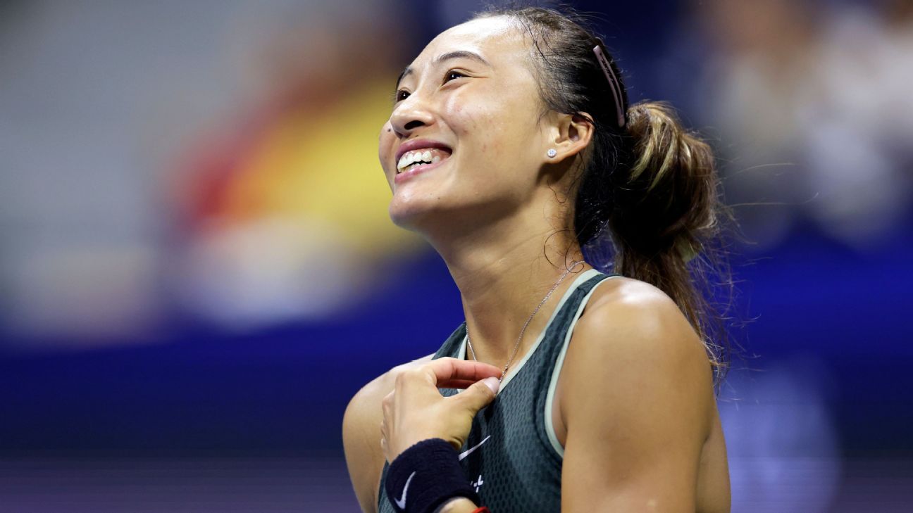 Zheng prevails in latest US Open women's finish