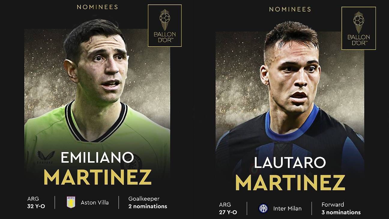 Dibu and Lautaro are nominated by the Balón de Oro