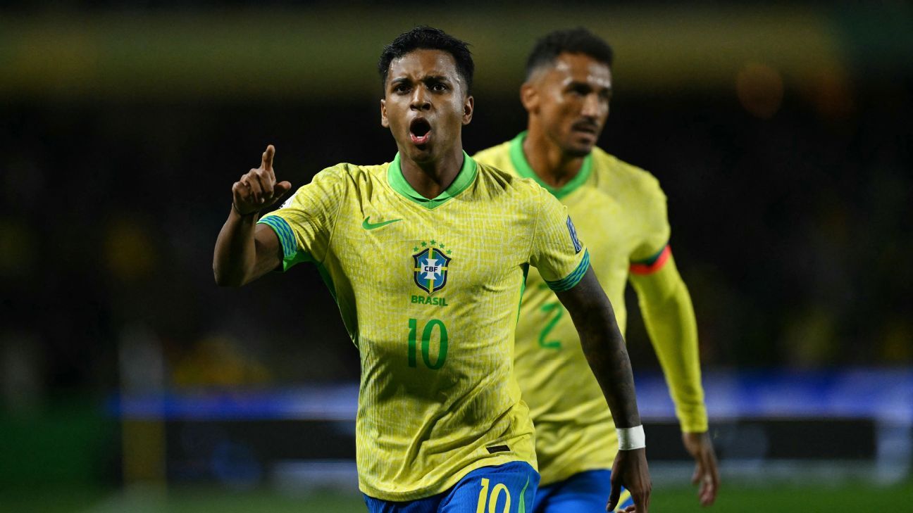 Clasificación mundialista: Rodrygo le da la victoria a Brasil tras tres derrotas seguidas