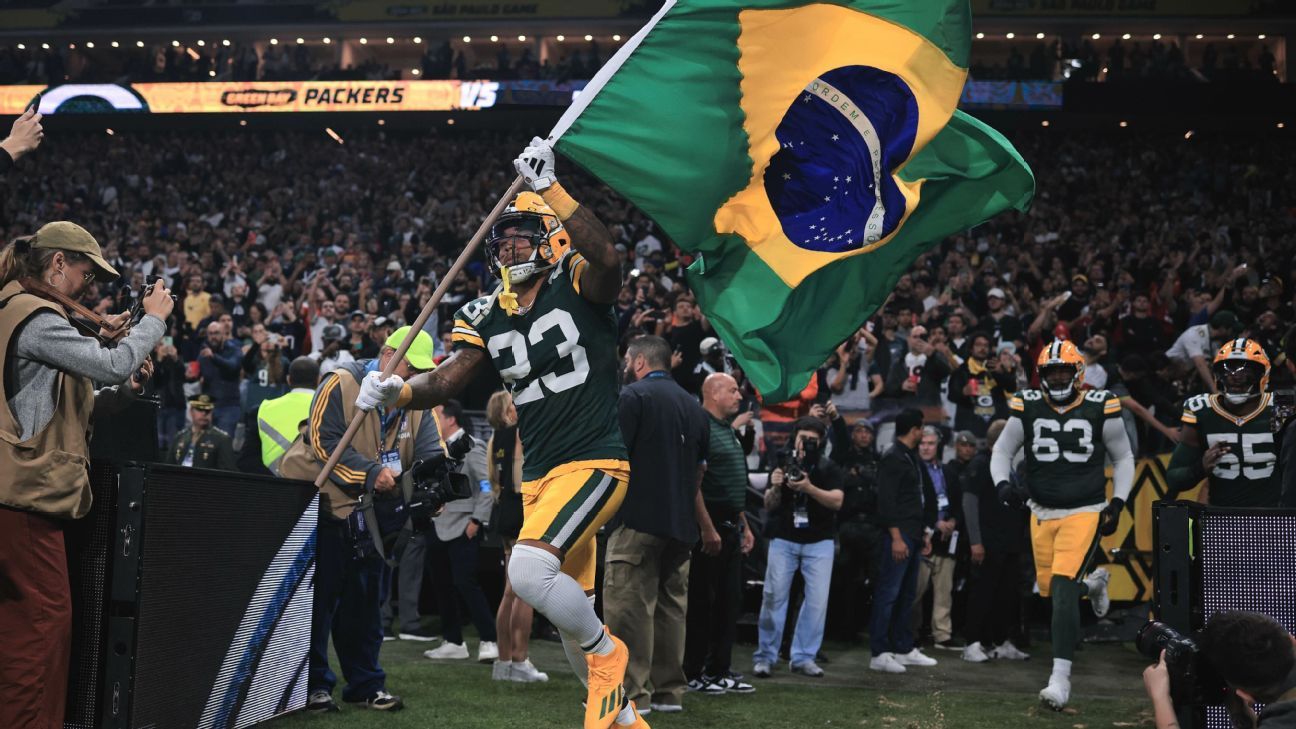 O que mudou em Eagles e Packers desde jogo histórico da NFL no Brasil