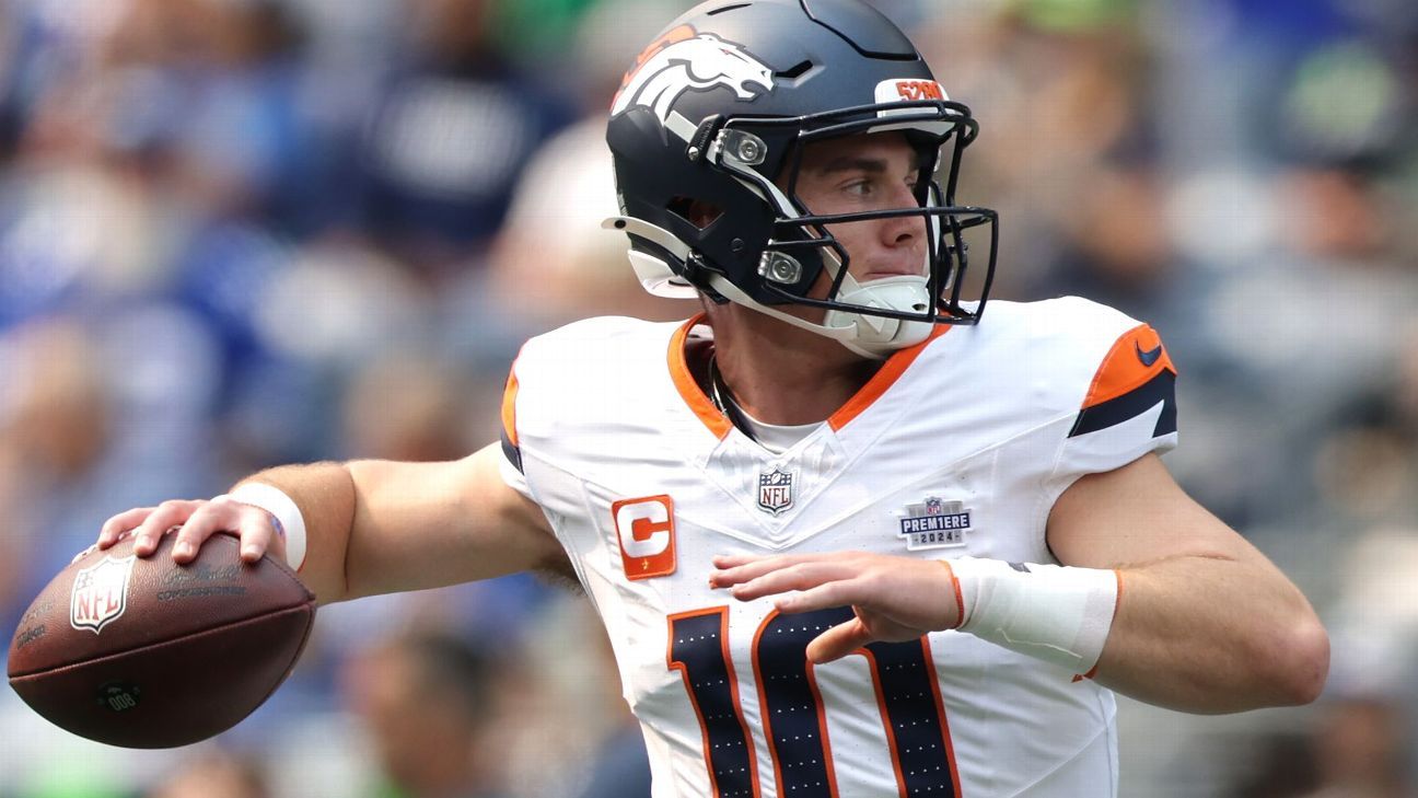 In his debut with the Broncos, QB Bo Nix intercepted two balls and lost