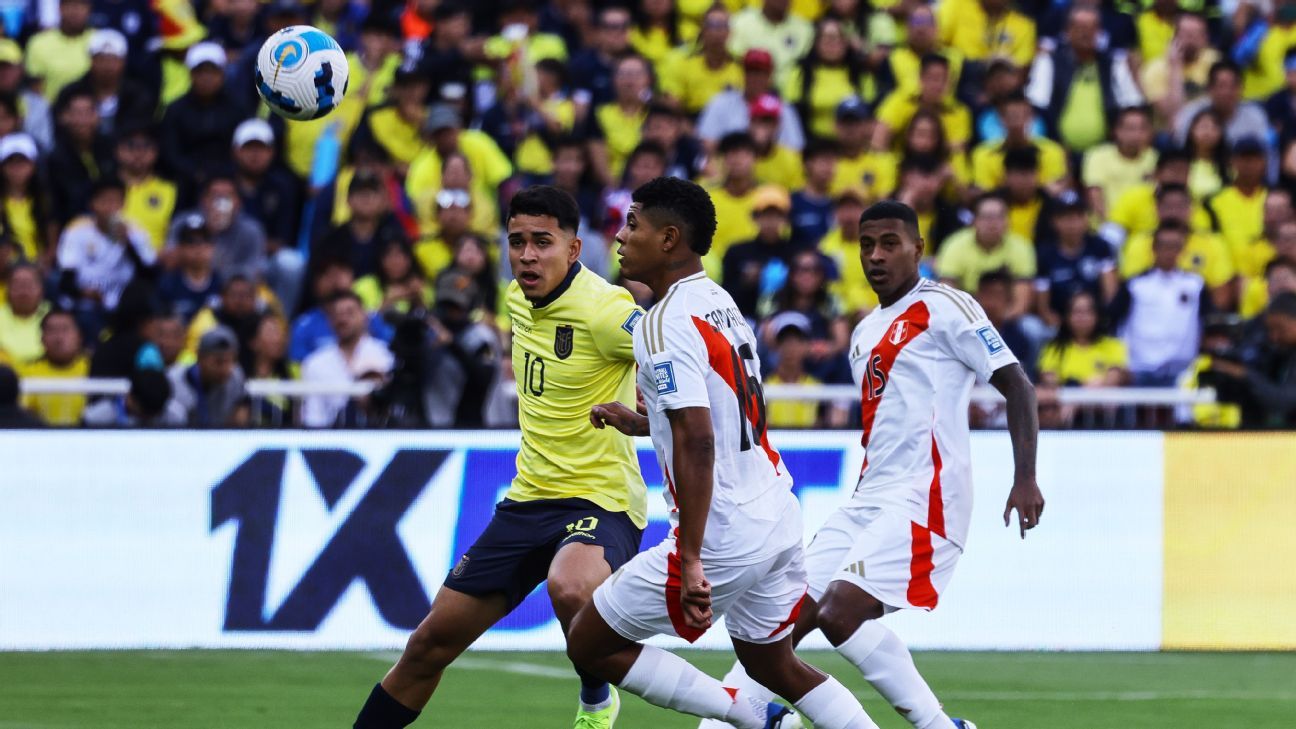 Ecuador ended up with a negative penalty ahead of Peru in official parts