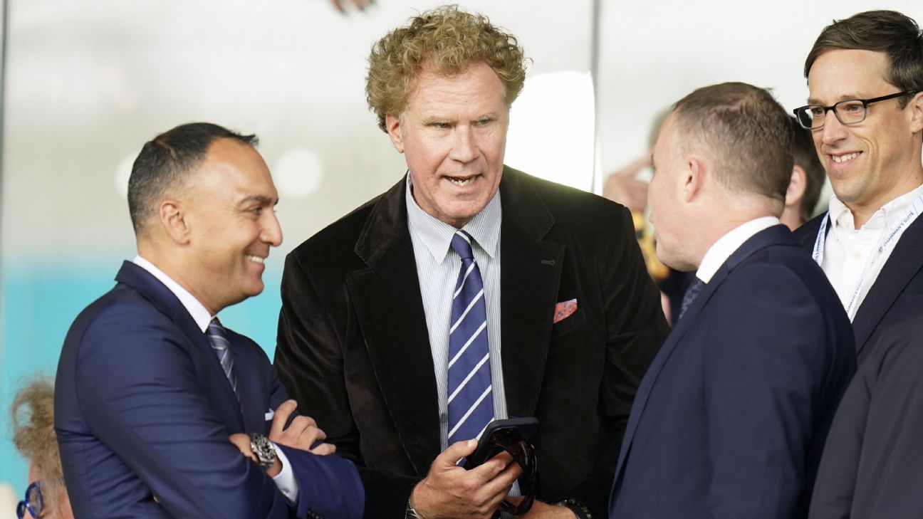 Actor Will Ferrell attends the championship match between Leeds and Burnley