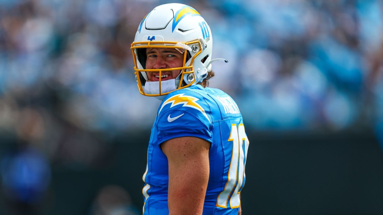 Justin Herbert of the Chargers free from setbacks, active against the Chiefs