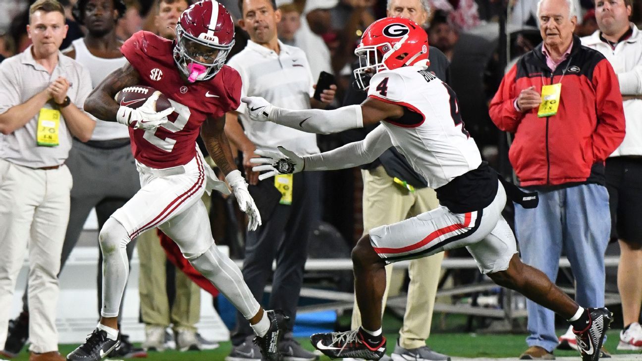 Freshman Williams' dramatic TD catch saves Tide