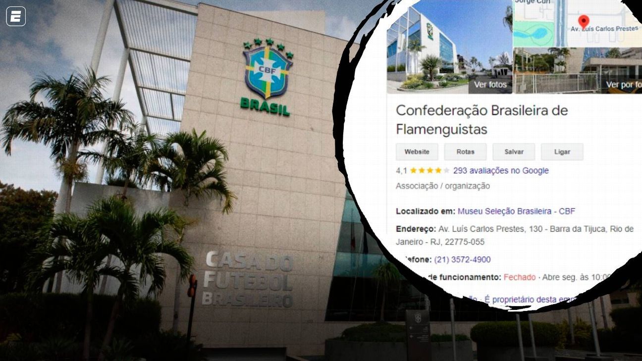 Confederação brasileira de flamenguistas: torcedores alteram nome da CBF no Google
