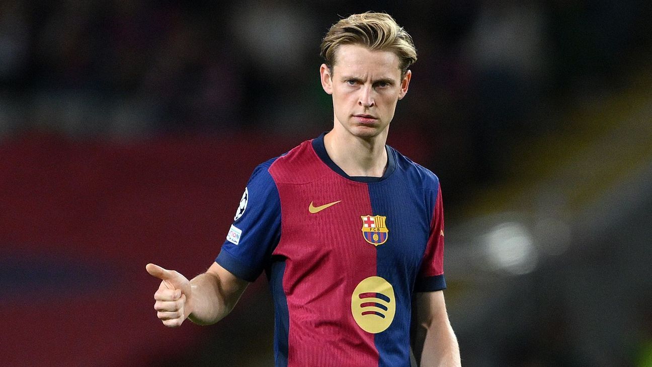 De Jong returns to action in Barcelona rout of Young Boys