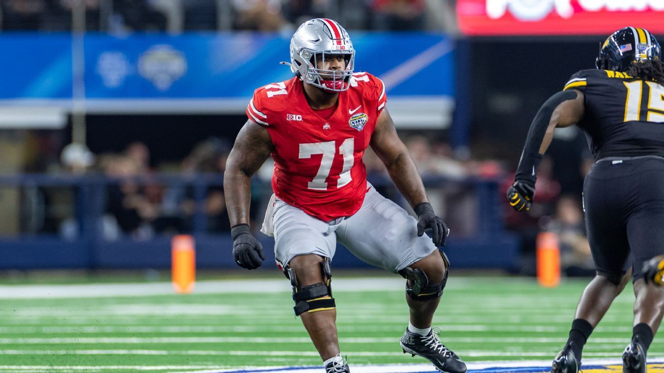 Ohio State OT Simmons declares for NFL draft