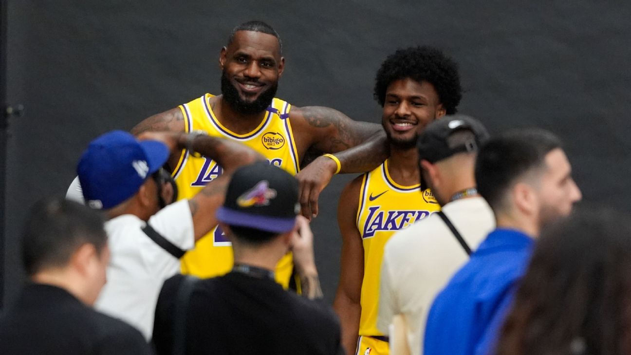 Inside Lakers training camp: LeBron with Bronny, Redick and painful lessons from Kobe