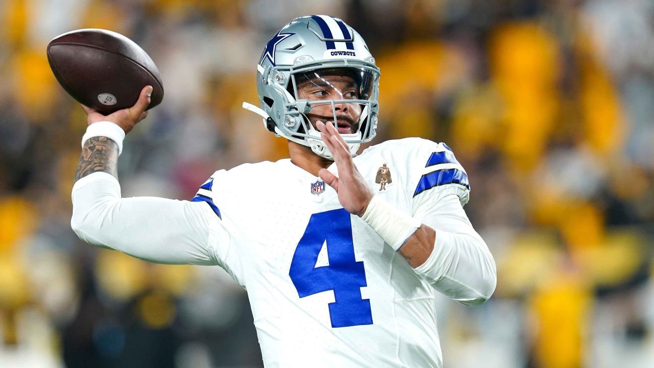 Cowboys의 Dak Prescott이 Steelers를 상대로 막판 승리를 거두었습니다.