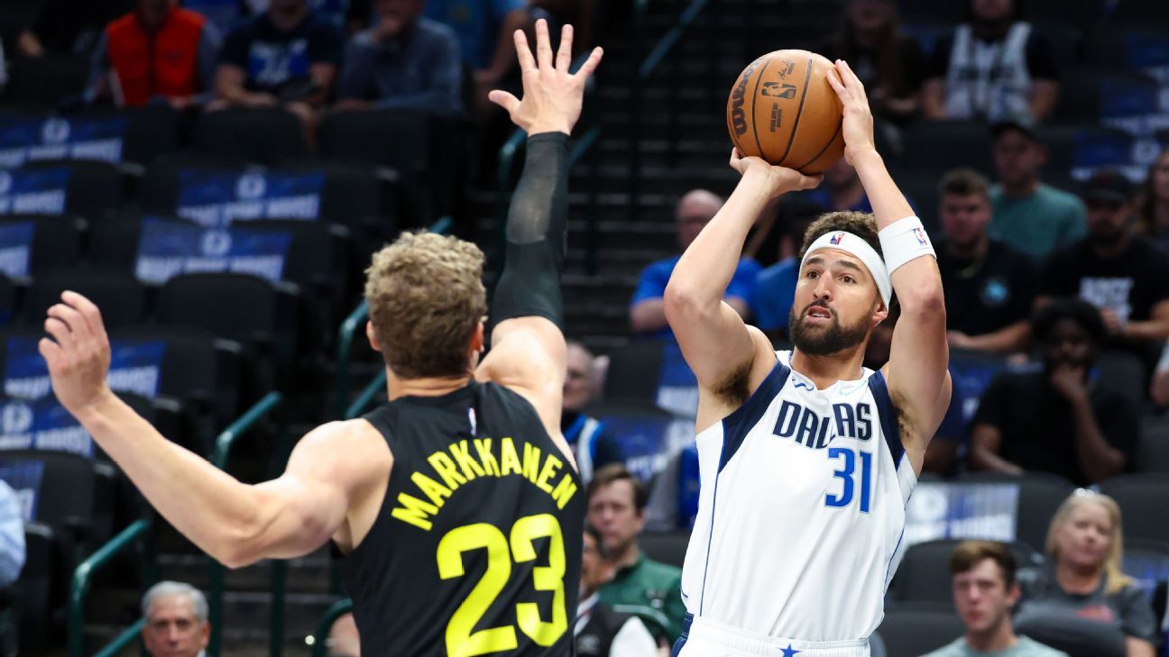 Klay Thompson overcomes nerves to score 10 goals in Mavericks debut