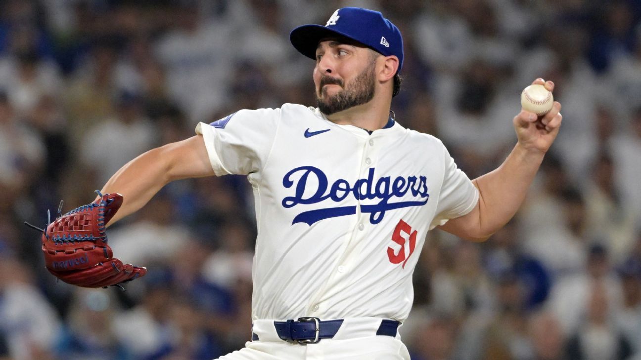 Dodgers' relief takes hit as Vesia unlikely for NLCS