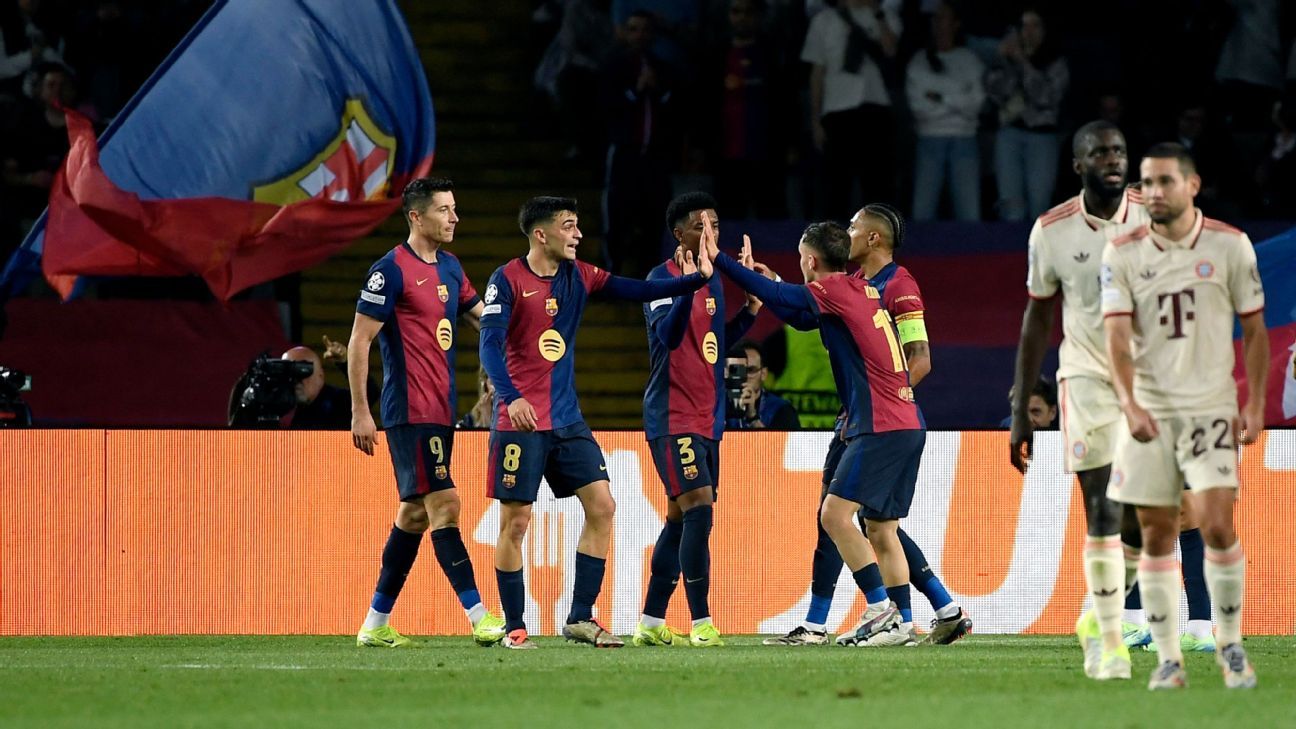 Champions League as it happened: Barcelona rout Bayern