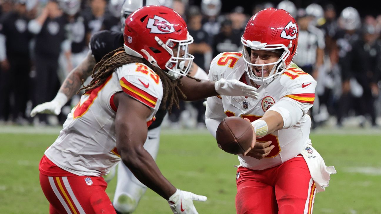 Kansas City Chiefs' run game hits new high in Mahomes era - ESPN