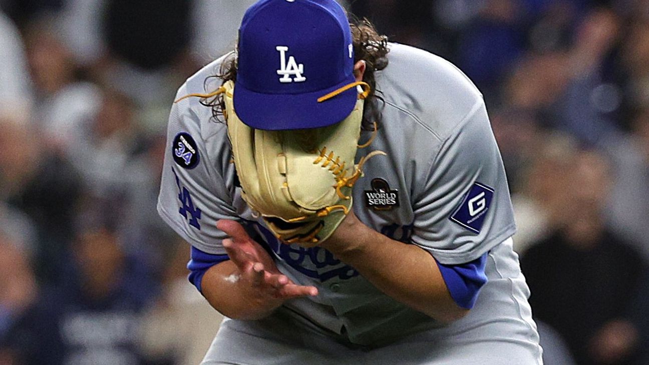 Dodgers punt, preserve best relievers in G4 loss