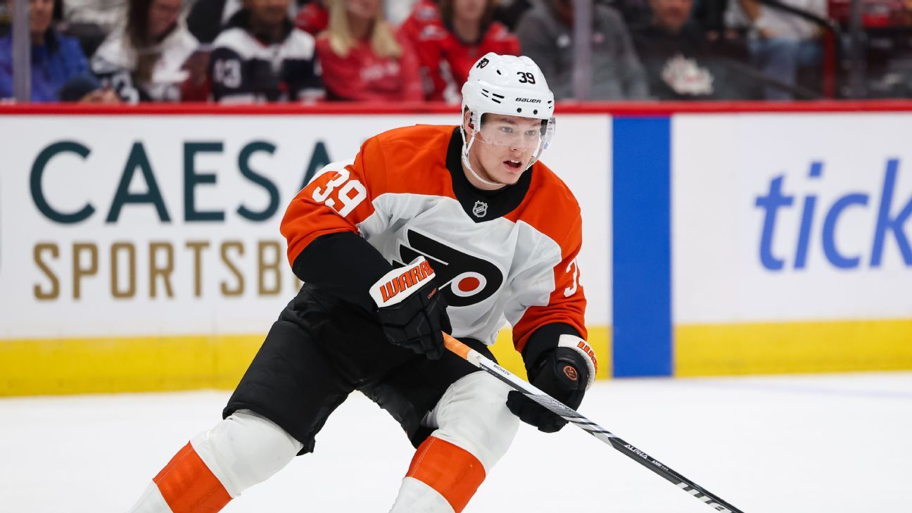 Flyers rookie Matvei Michkov to be healthy scratch vs. Lightning ESPN