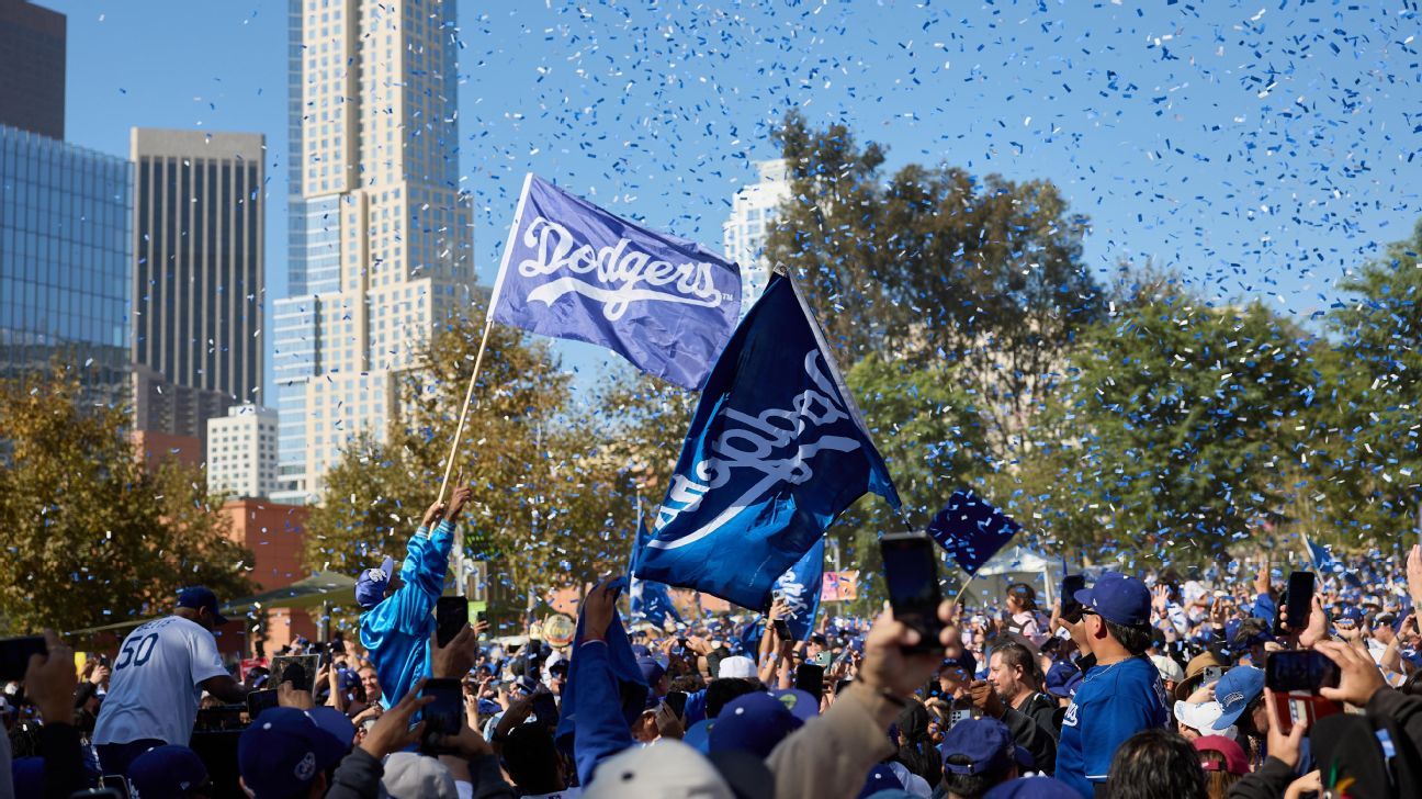 Dodgers festejan título de Serie Mundial con desfile y evento en el