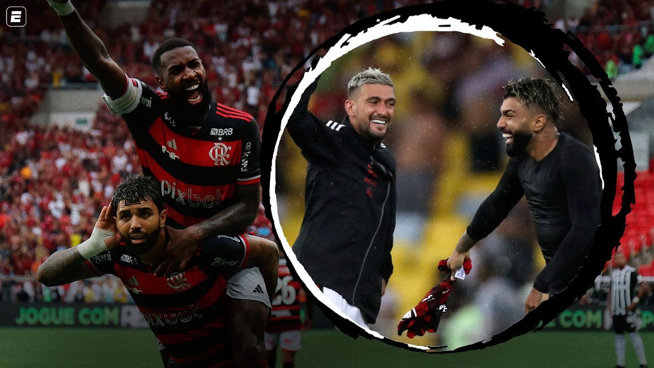 Arrascaeta sabia da saída de Gabigol do Flamengo; Gerson surpreendido com declaração.