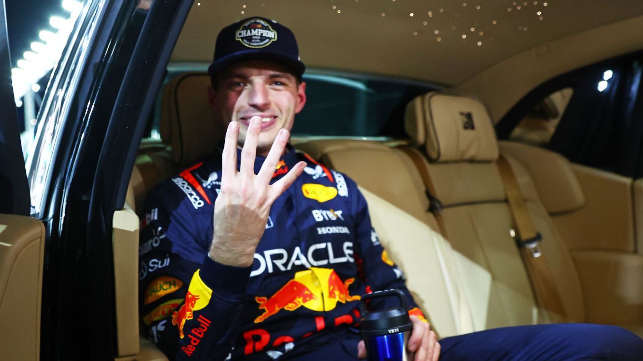 Verstappen wins fourth F1 title in Las Vegas